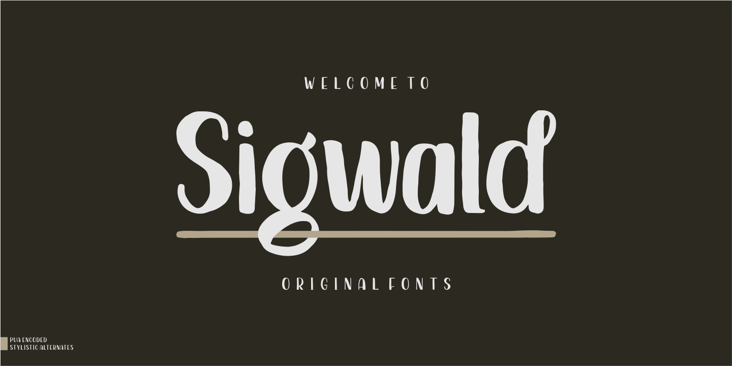 Example font Sigwald #1
